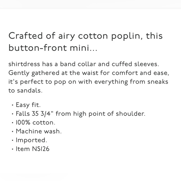 Madewell Button Front Mini Shirt Dress White - Picture 7 of 8